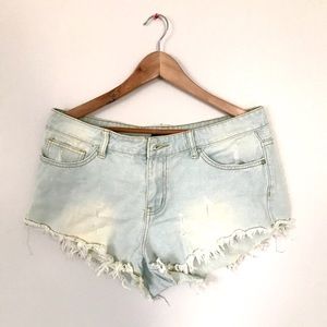 Denim shorts